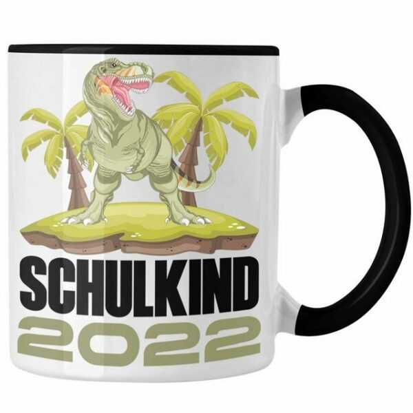 Trendation Tasse "Trendation - Einschulung Junge Geschenk für Schultüte Füllung Tasse Schulstart 1 Schultag Schuleinführung Schulanfang Geschenkidee Schulkind Jungs 2022"