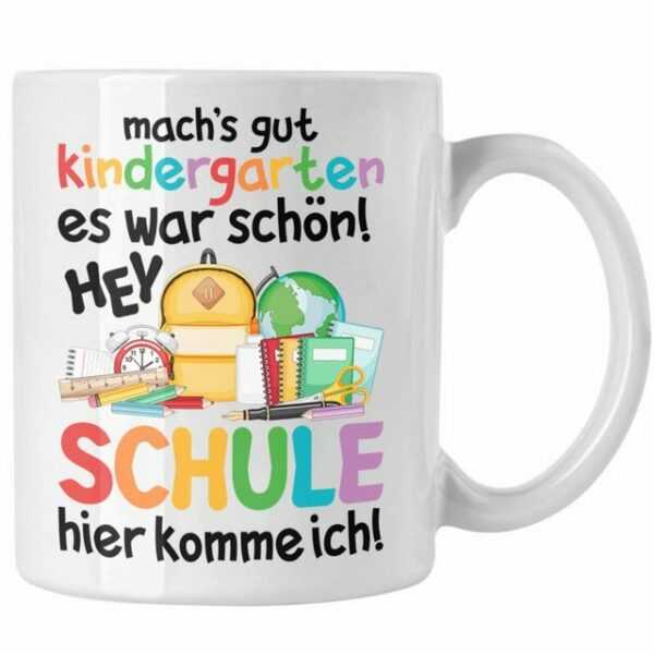 Trendation Tasse "Trendation - Schulkind 2022 Einschulung Mädchen Junge Geschenk Schultüte Tasse Schulstart Erster Schultag Schuleinführung Schulanfang Geschenkidee"