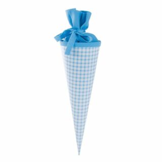 Goldbuch Schultüte Goldbuch Geschenktüte Karo blau - 35cm