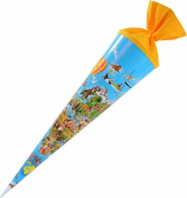 Goldbuch Schultüte Goldbuch Schultüte mit Weltkarten Motiv 70cm Lackk