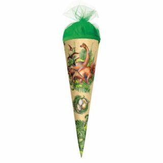 Roth Schultüte Roth Schultüte Veganosaurus 22cm, rund, Tüllverschluss