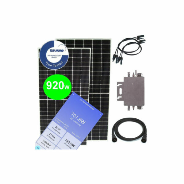 Apex - Balkonkraftwerk 920W 800W Photovoltaik Solaranlage WiFi Mikro-Wechselrichter