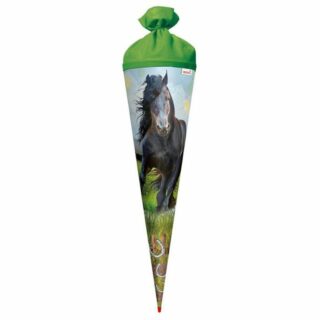 Roth Schultüte Motiv-Schultüte Power Horse 70cm rund Filzverschluss