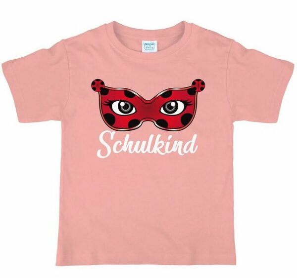 T-Shirt Total T-Shirt Rosa Ladybug T-Shirt zum Schulanfang "Schulkind