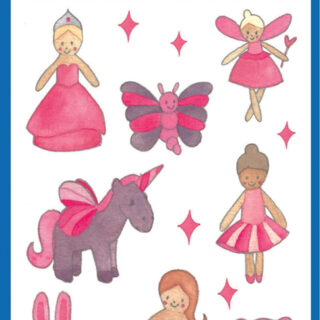 AVERY Zweckform ZDesign KIDS Papier-Sticker, rosa