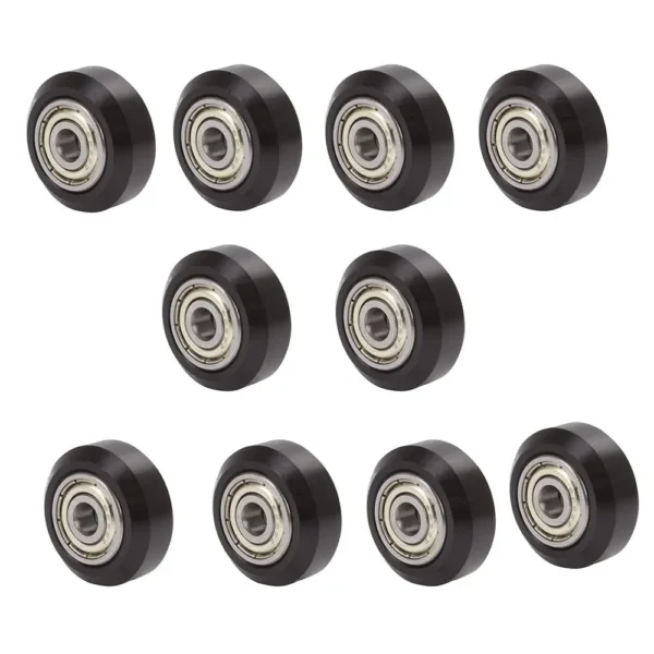 10PCS Creality 3D Printer POM Wheel Plastic Pulley Linear Bearing for Ender 3/Ender 3 ProEnder 3 V2,CR-7,CR-8,CR-10,CR10S,S4,S5