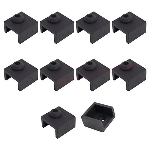 10Pcs 3D Printer MK7 MK8 MK9 Silicone Sock Heater Block Cover for Creality Ender 3/3 Pro/3 V2, Ender 5/5 Plus/5 Pro, CR10 Series