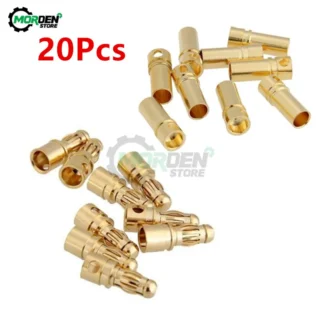 20Pcs 3.5mm DIY Gold Plated Male Female Bullet Banana Connector Plug For RC ESC Battery Motor Terminals Parts