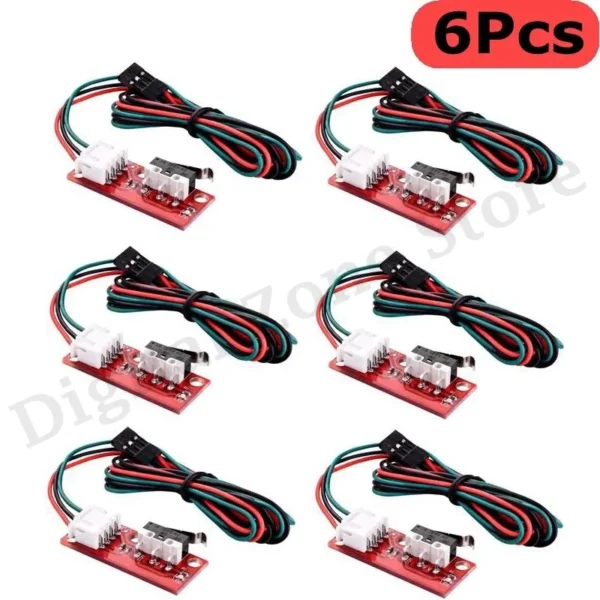 6Pcs Endstop Switch For Arduino End stop Limit Switch+ Cable Mechanical Endstop For CNC RAMPS 1.4 Board 3D Printer Parts