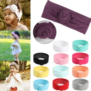 Baby Super Soft Cotton Headbands Elastic Hair Bands for DIY Hair Accessories Toddler Kids Accessories Newborn Photo Props