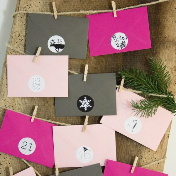 Bow & Hummingbird Adventskalender Adventskalender Pink/Graphit, DIY