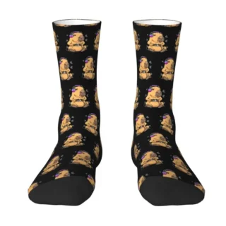 Capybara Giant Cavy Rodent Gamer Gaming Men Women Crew Socks Unisex Cool 3D Printing Dress Socks