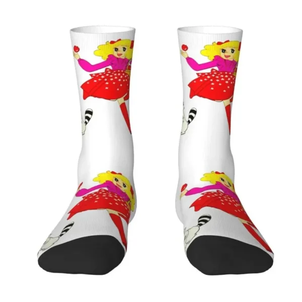 Cool Candy White And Klin Socks Men Women Warm 3D Print Cartoon Anime Tv Sports Football Socks