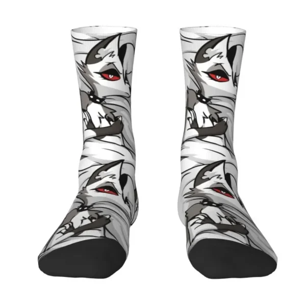 Cool Loona Buddy Socks Men Women Warm 3D Printing Helluva Comedy TV Show Sports Basketball Socks