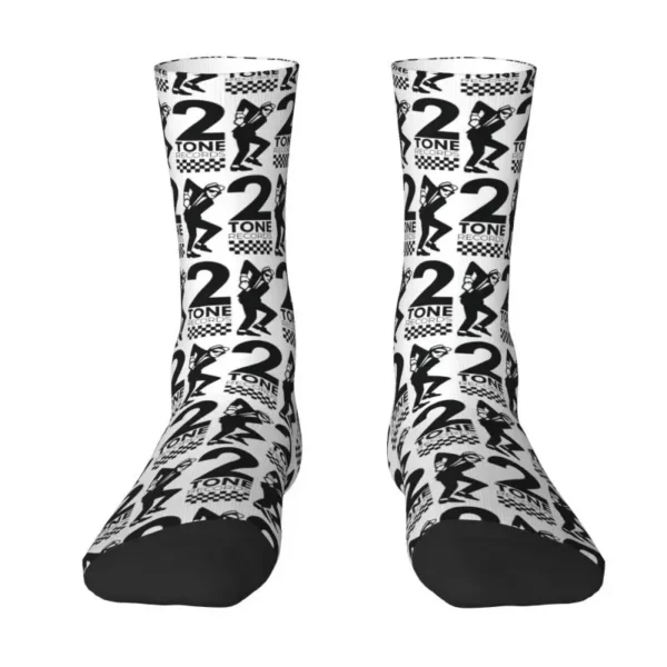 Cool Tone Records Ska Socks Women Men Warm 3D Printed Reggae Music Sports Football Socks