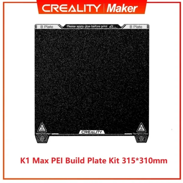 Creality Newest K1/ K1 Max 3D Printer PEI Sheet 235x235mm 315x310mm High Strength Wear Resistance Build Plate Kit for K1/K1MAX