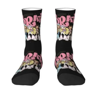 Cute Bratz Rock Angelz Socks Women Men Warm 3D Printed Japanese Anime Cartoon Sports Basketball Socks