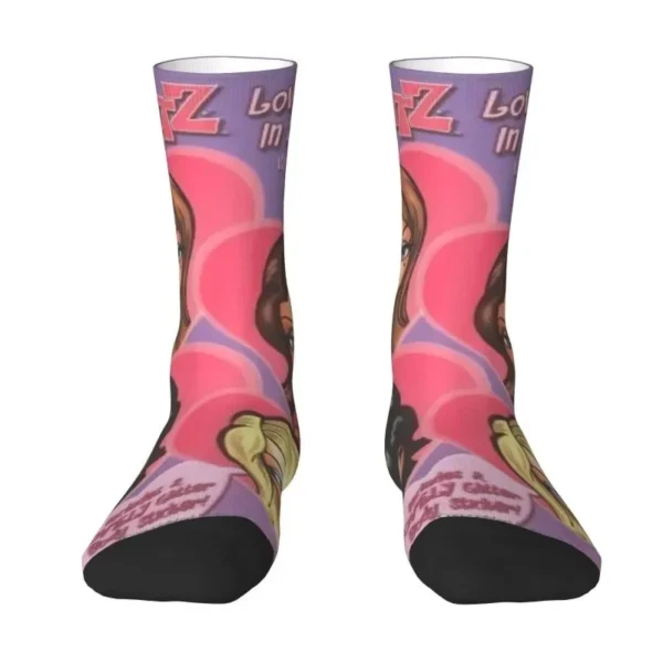 Cute Mens Bratz Rock Angelz Dress Socks Unisex Comfortable Warm 3D Printed Animated Movies For Children Crew Socks