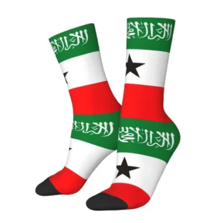 Cute Somaliland Flag Socks Women Men Warm 3D Printing Sports Football Socks