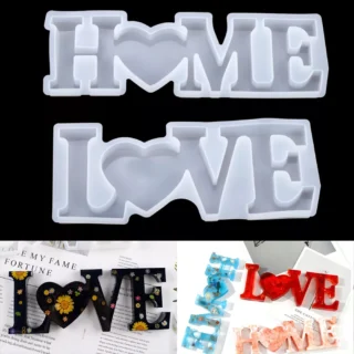 Family Love Silicone Casting Mold English Letters Epoxy Resin Mould For DIY Crafts Molds Home Decoration Jewelry Making Tools