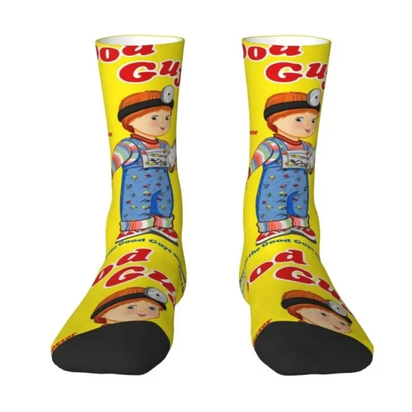 Fashion Chucky Good Guys Child's Play Socks Men Women Warm 3D Printed Football Sports Socks