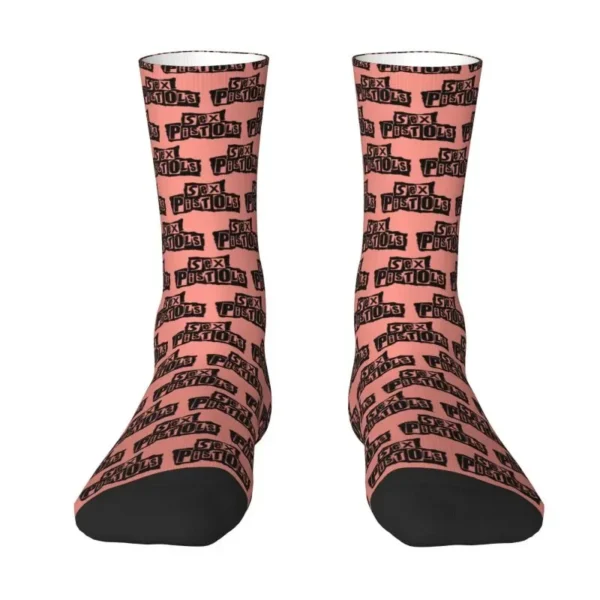 Fashion Sex Guns Heavy Metal Rock Band Printed Socks Women Men Warm 3D Print Sports Basketball Socks