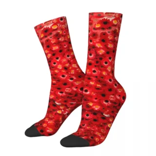 Flower Blossoms Yayoi Kusama Japanese Artist Socks Hiking 3D Print Boy Girls Mid-calf Sock