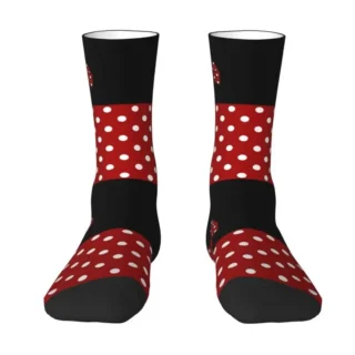 Funny Cartoon Minnie Polkadots Socks Men Women Warm 3D Print Anime Animated characters Basketball Sports Socks