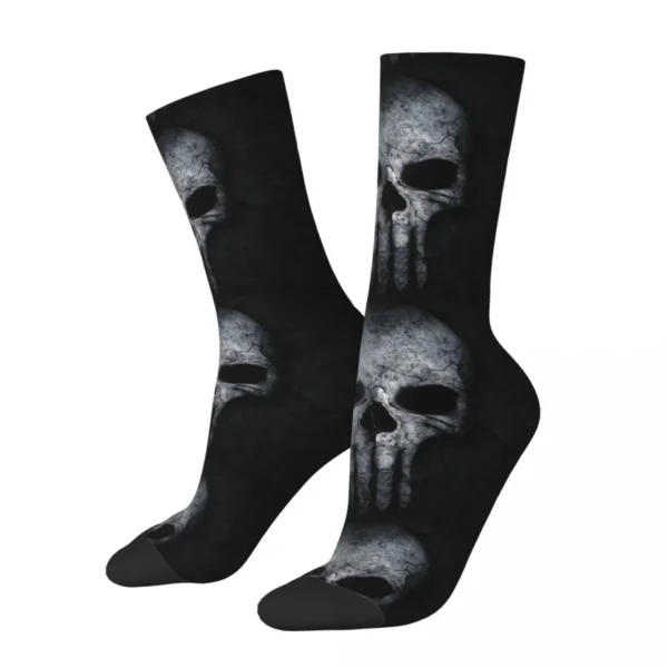 Gray Skull COD Beanies Socks Hiking 3D Print Boy Girls Mid-calf Sock