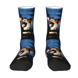 Gremlins Mogwai Mens Crew Socks Unisex Fun 3D Printing Cute Gizmo Monster Movie Dress Socks