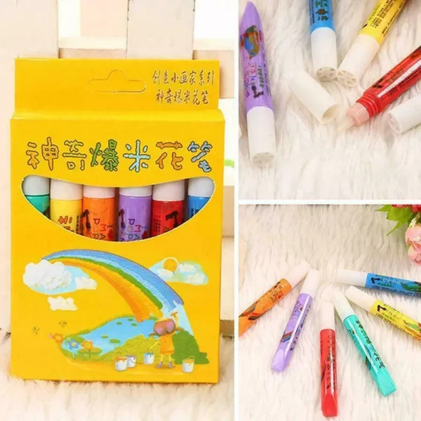 Handcraft Making Students Gift Expansion Effect Magic Popcorn Pen Printing Pen 3D Printing Bubble Pen Mark Pens