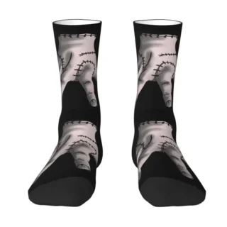 Harajuku Halloween Gothic Wednesday Addams Horror Comedy TV Socks Men Women Warm 3D Print Sports Basketball Socks