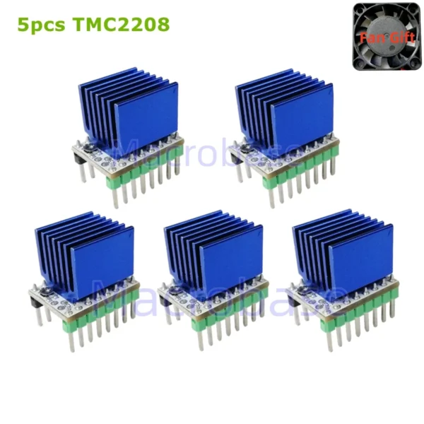 MKS TMC2208 driver Nema 17 motors stepper engine TMC 2208 stepping heatsink 3d printer Voron Klipper Marlin driver silent