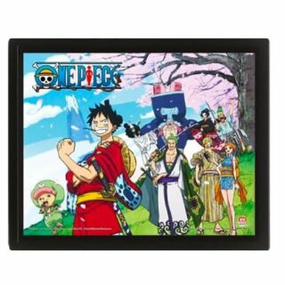 Mage-World Bild mit Rahmen One Piece - Strohhut-Piratenbande - 3D Poster Print mit Rahmen