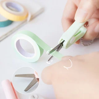 Mini Portable Cutting Safe Scissors Clipper For Multipurpose Office School Supplies Craft Sewing DIY Scrapbooking 2023 New