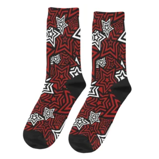 Persona 5 Royal Phantom Thief Star Mask Socks For Men Sports 3D Print Boy Girls Mid-calf Sock