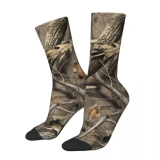 Real Tree Camo Camouflage Army Socks Shopping 3D Print Boy Girls Mid-calf Sock