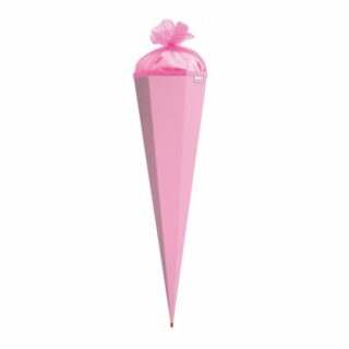 Roth Schultüte Bastelschultüte mit Verschluss 85cm rosa 6eckig