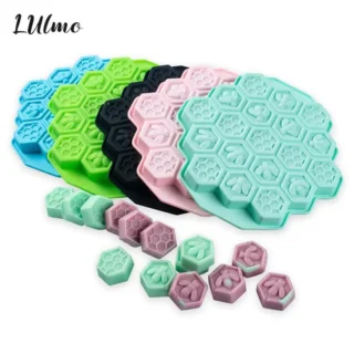 Silicone 19 Mobile Bee Honeycomb Cake Chocolate Soap Soap Icing Mold Mold Candle Diy Mold Beeswax Cake Tools Bakeware Bake