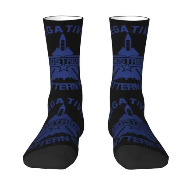 Top Gun Ghostrider Mens Crew Socks Unisex Cute 3D Printing Maverick Dress Socks