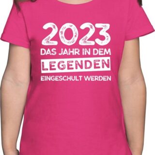 Shirtracer T-Shirt 2023 Das Jahr in dem Legenden eingeschult werden Einschulung Mädchen