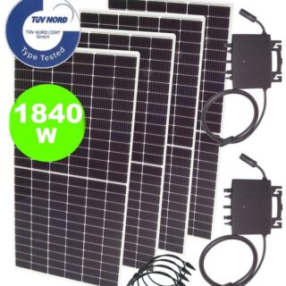 Apex Solaranlage Balkonkraftwerk 1840W 1600W Photovoltaik Solaranlage, (1-St)