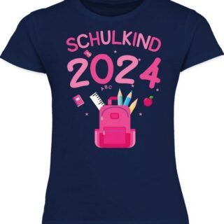 Shirtracer T-Shirt Schulkind 2024 Einschulung Mädchen