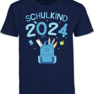 Shirtracer T-Shirt Schulkind 2024 I Einschulung Junge Schulanfang Geschenke