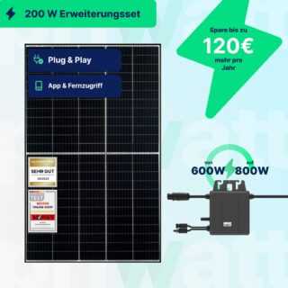 Erweiterungsset 200 W - Balkonkraftwerk