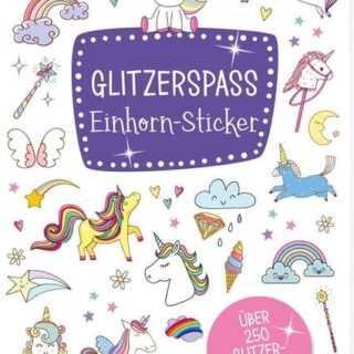 Glitzerspaß - Einhorn-Sticker