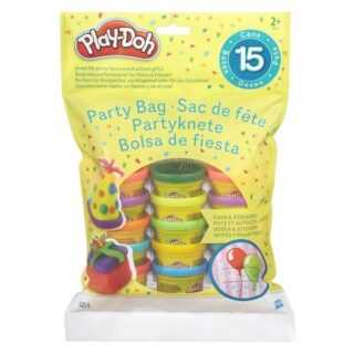 Hasbro 18367EU4 - Play-Doh Partyknete, Set mit 15 Dosen Knete à 28g und Sticker, Knete