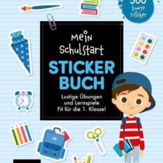 Mein Schulstart Stickerbuch (blau)