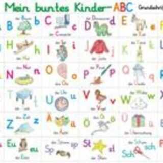 Mein buntes Kinder-ABC in Grundschrift mit Artikeln