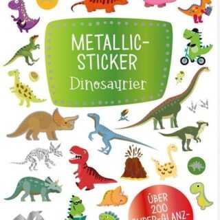 Metallic-Sticker - Dinosaurier